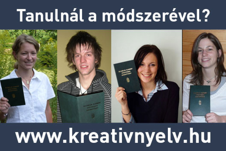 A nyelvtanulás egyéni bajnoka Esztergomba és Dorogra is elhozza Kreatív Nyelvtanulási Módszerét!