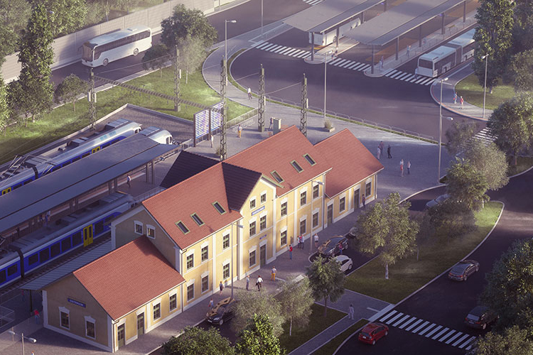 A megújult vasútállomás mellett hamarosan épülnek az új buszvég peronjai