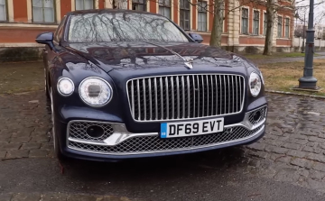 Esztergomban tesztelték a luxus Bentley Flying Spurt- VIDEÓ