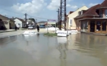 Nyergesújfalu a tetőzés után - VIDEÓ