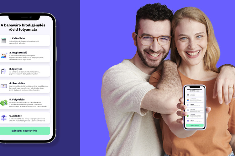 Gránit Babaváró Hitel – otthonról, online VideóBankon keresztül, 200 ezer forint ajándékkal