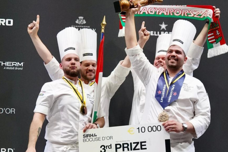 Harmadik lett a magyar csapat a Bocuse d\'Or világdöntőjén