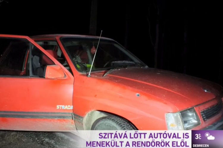 Szitává lőtt autóval menekültek rablók Dobogókőről