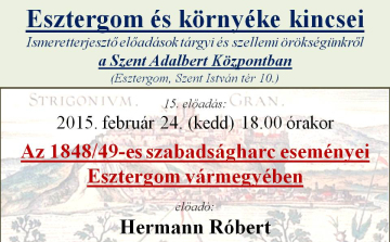 Helytörténet: 1848/49 Esztergomban