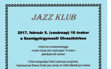 Jazz Klub indul az Olvasókörben