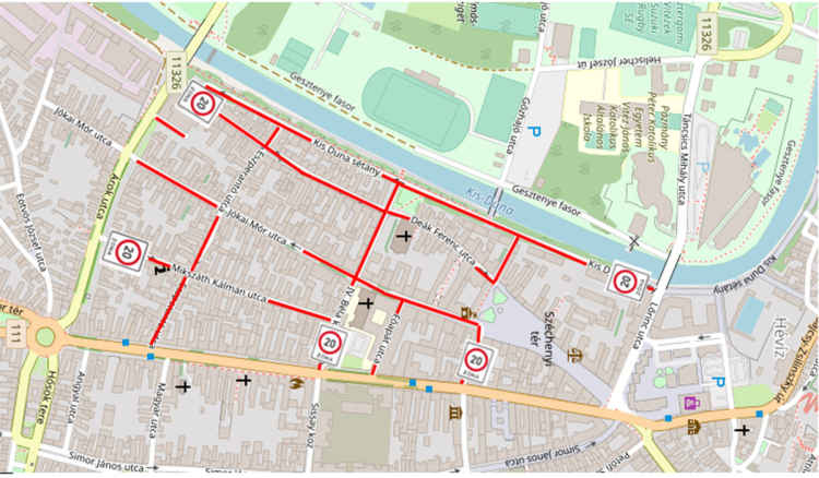 20-km-es sebességkorlátozást vezet be a belváros egy részén az önkormányzat