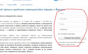 Petíció a párkányi hulladékégető ellen – itt lehet aláírni!