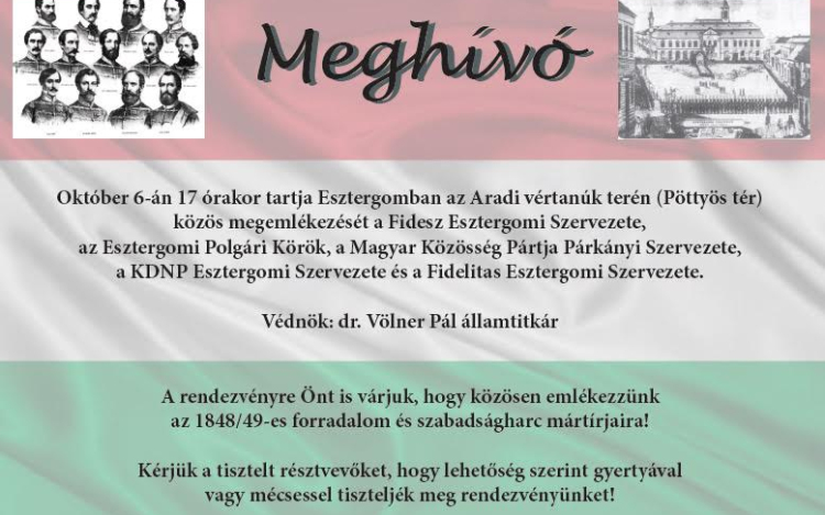 Október 6. - megemlékezés Esztergomban