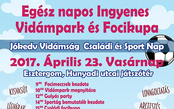 Vidámpark és focikupa a Hunyadi játszótéren vasárnap