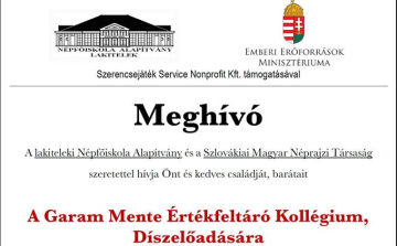 Garam mente értékei - Meghívó