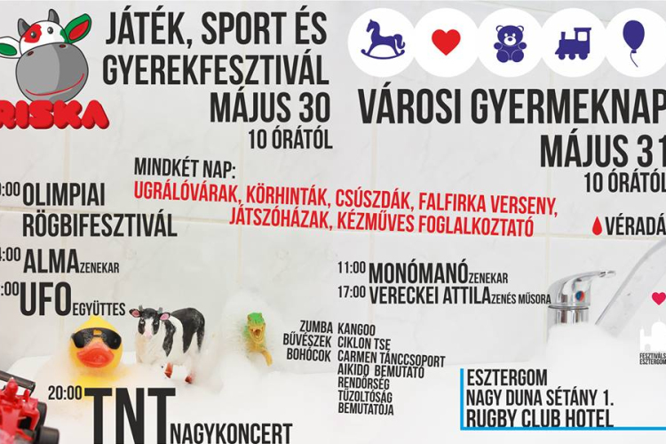 Városi gyermeknap és Riska – játék és sportfesztivál Esztergomban