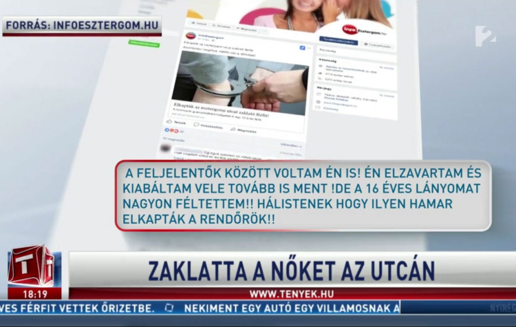 Újabb részletek derültek ki az esztergomi zaklatóról - VIDEÓVAL