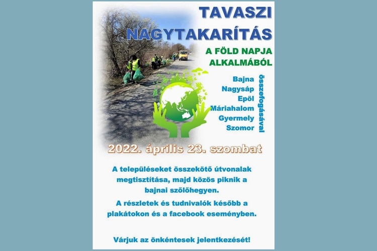 Összehangolt szemétgyűjtési akciót hirdetett hat település a Föld napja alkalmából
