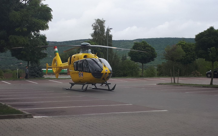 Ismét mentőhelikopter sietett Esztergomba