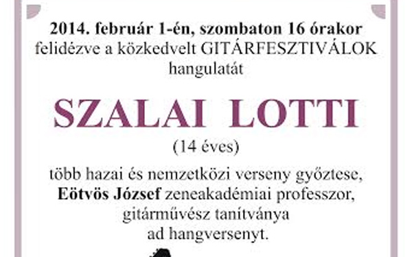 Ifjú gitárvirtuóz Esztergomban