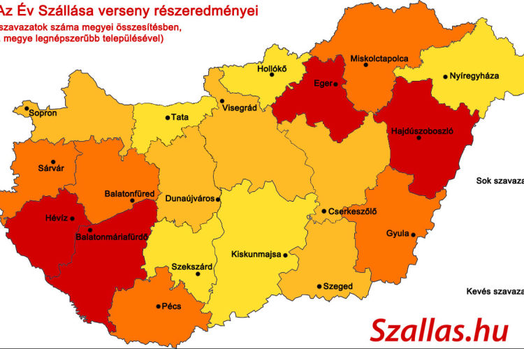 Év szállása választás: Esztergom jelenleg a 167.