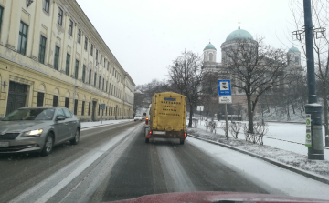 Csúsznak Esztergom útjai - Óvatosan!!!