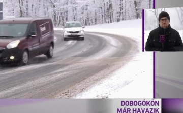 Dobogókőn már havazik – Vigyázat a csúszós utakkal és a féktávolsággal!