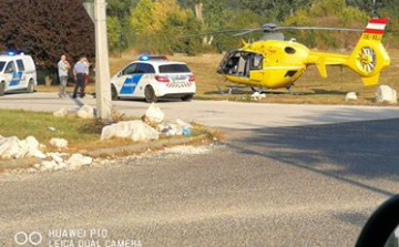 Mentőhelikopter a Tesconál!