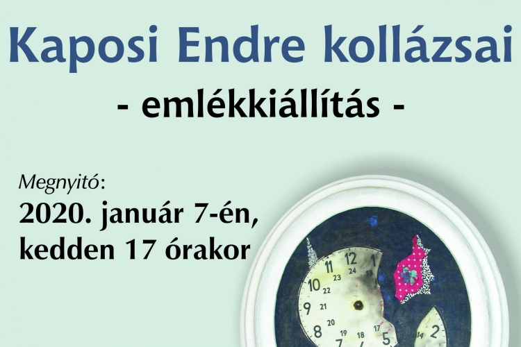 Kaposi Endre kollázsai - Emlékkiállítás a művész hagyatékából