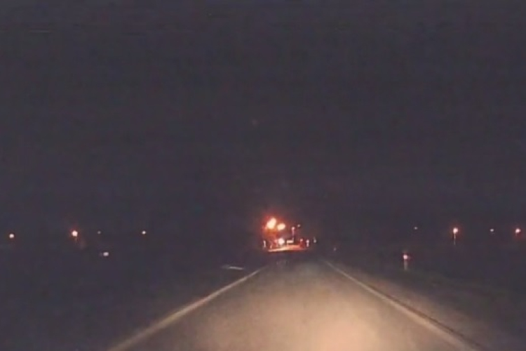 Éppen megúszta a balesetet a dorogi autós – VIDEÓ