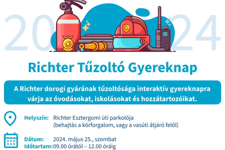 Jöjjön el gyermekével a Richter Tűzoltó Gyereknapra!