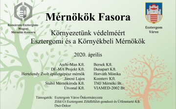 Több tucat fát ültettek mérnökök Esztergomban