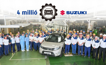 Legördült a gyártósorról a 4 milliomodik esztergomi Suzuki