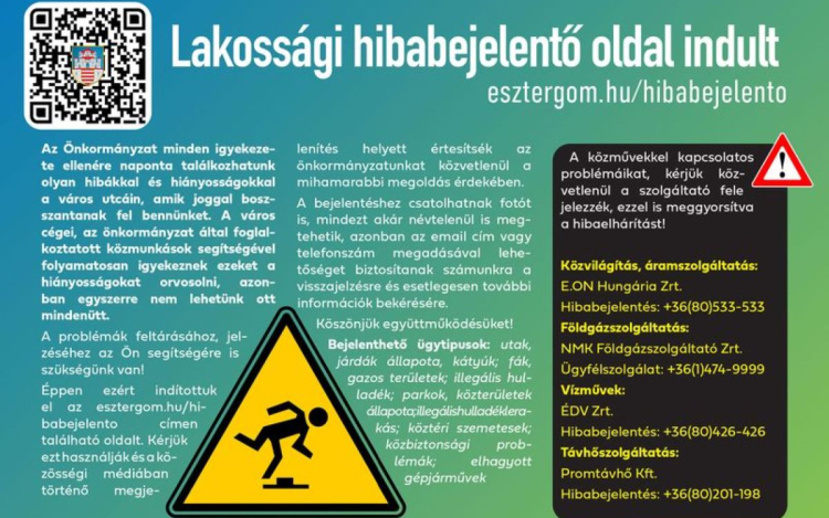 Elindult a városi hibabejelentő oldal