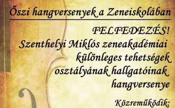 Különleges tehetségek hangversenye a zeneiskolában