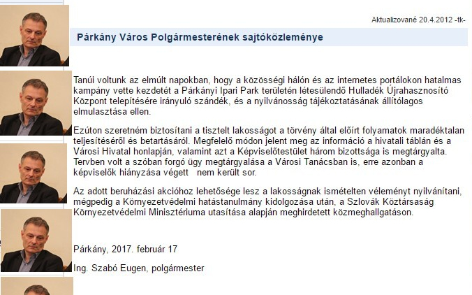 Emberek! Közmeghallgatás a hulladékégetőről!