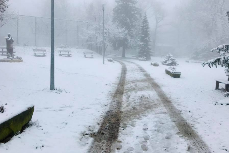 Már 5 centi hó esett Dobogókőn