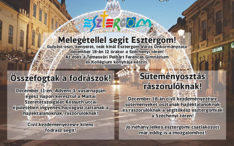 „Szeretetben szolgáljátok egymást...” – Rászorulóknak segít Esztergom