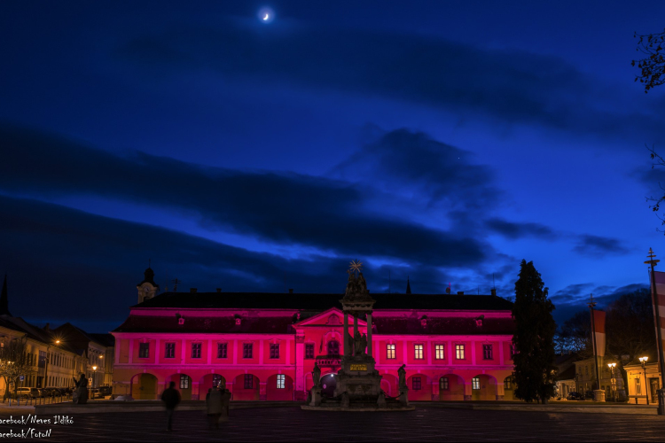 Esztergom is csatlakozott a Rózsaszín Fények éjszakájához