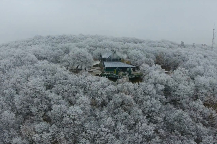 Fagyos nyugalomban Esztergom környéke - LÉGI VIDEÓ