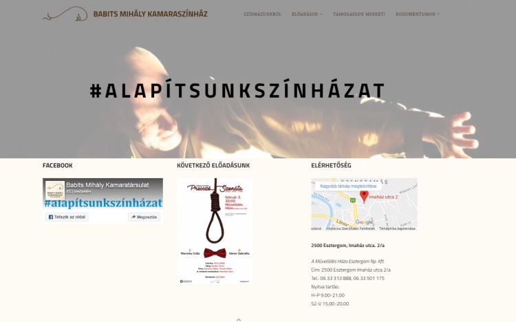 Elindult a Babits Mihály Kamaratársulat honlapja