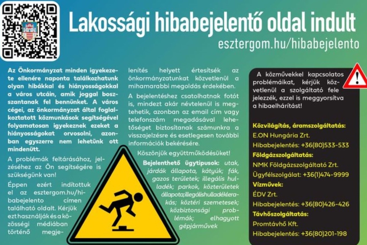 Elindult a városi hibabejelentő oldal