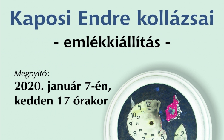 Kaposi Endre kollázsai - Emlékkiállítás a művész hagyatékából
