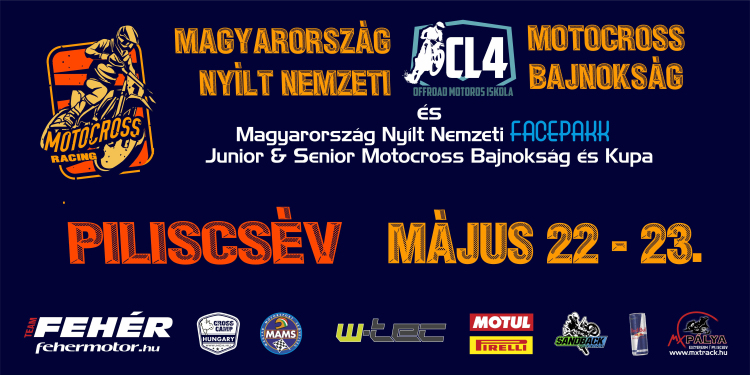 Ingyenes ugrálóvárral, mini motocross iskolával és elektromos motorteszt lehetőséggel várja hétvégén a Piliscsévi motocross pálya!