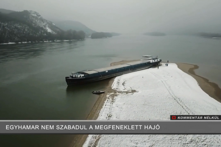 Még sokáig a zátony rabja a megfeneklett hajó – VIDEÓ