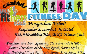 Ingyenes fitness családi nap lesz Táton