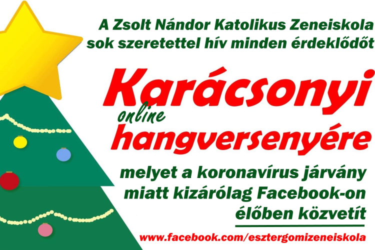 Online Karácsonyi koncertet ad a zeneiskola