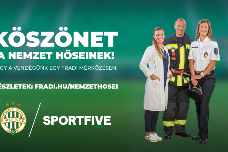 A Fradi ingyen várja a holnapi idényzáró, Mezőkövesd elleni meccsére a Groupama Arénába a Nemzet Hőseit