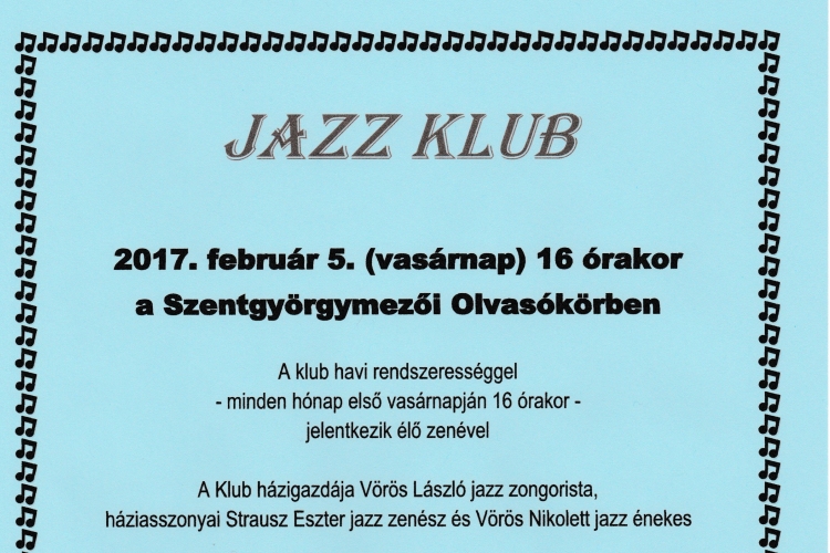 Jazz Klub indul az Olvasókörben