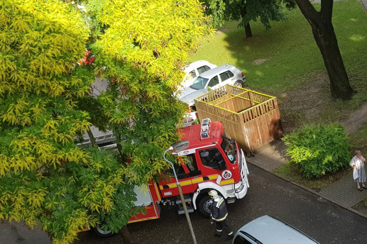 Rádőlt egy faág az autókra a viharban Esztergomban