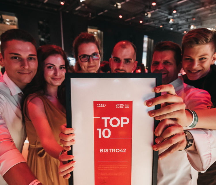 Magyarország Top 10 éttermébe választották az esztergomi Bistro42-őt
