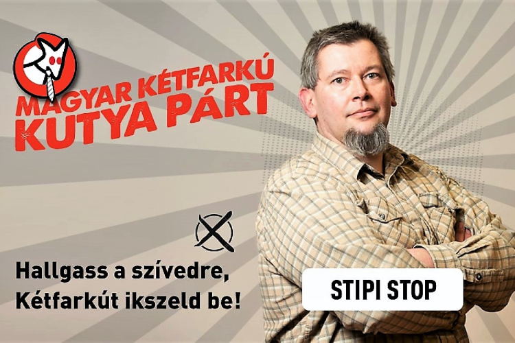 Stipits Zoltán a Magyar Kétfarkú Kutya Párt jelöltje 