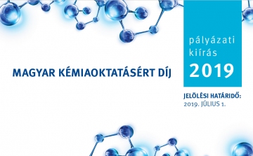 Még lehet jelölni tanárokat a Magyar Kémiaoktatásért Díjra!