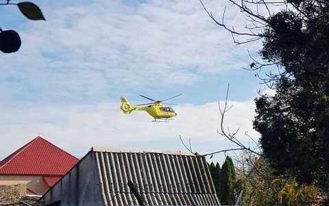 Mentőhelikopter érkezett Esztergomba - FRISSÍTVE