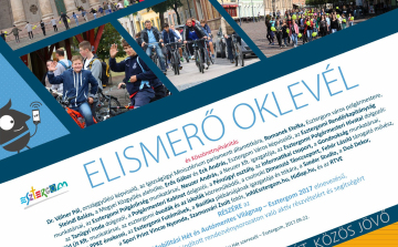 Elismerő oklevelet kaptunk!